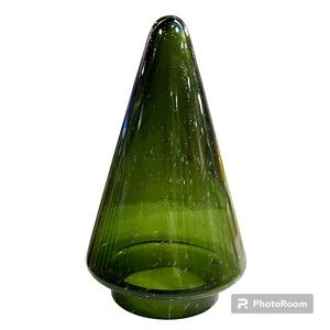 Target Glass Christmas Tree, Candle Holder, Boho, Colorful, MCM, Farmhouse